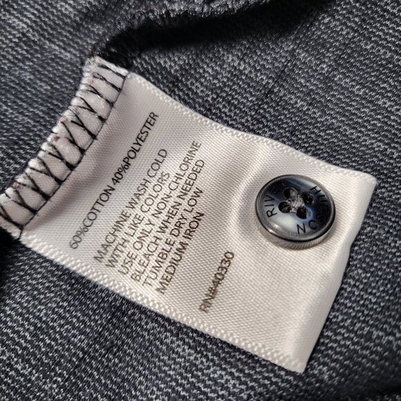 Hudson River Heritage Classics Mens Polo Shirt XL Short Sleeve Crosshatch Stitch - Picture 6 of 13